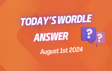 Today's Wordle Answer August 1st, 2024 img