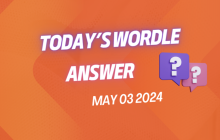 Today's Wordle Answer May 3rd, 2024
